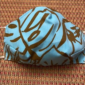 Hawaiian Blue Face Mask -3D style